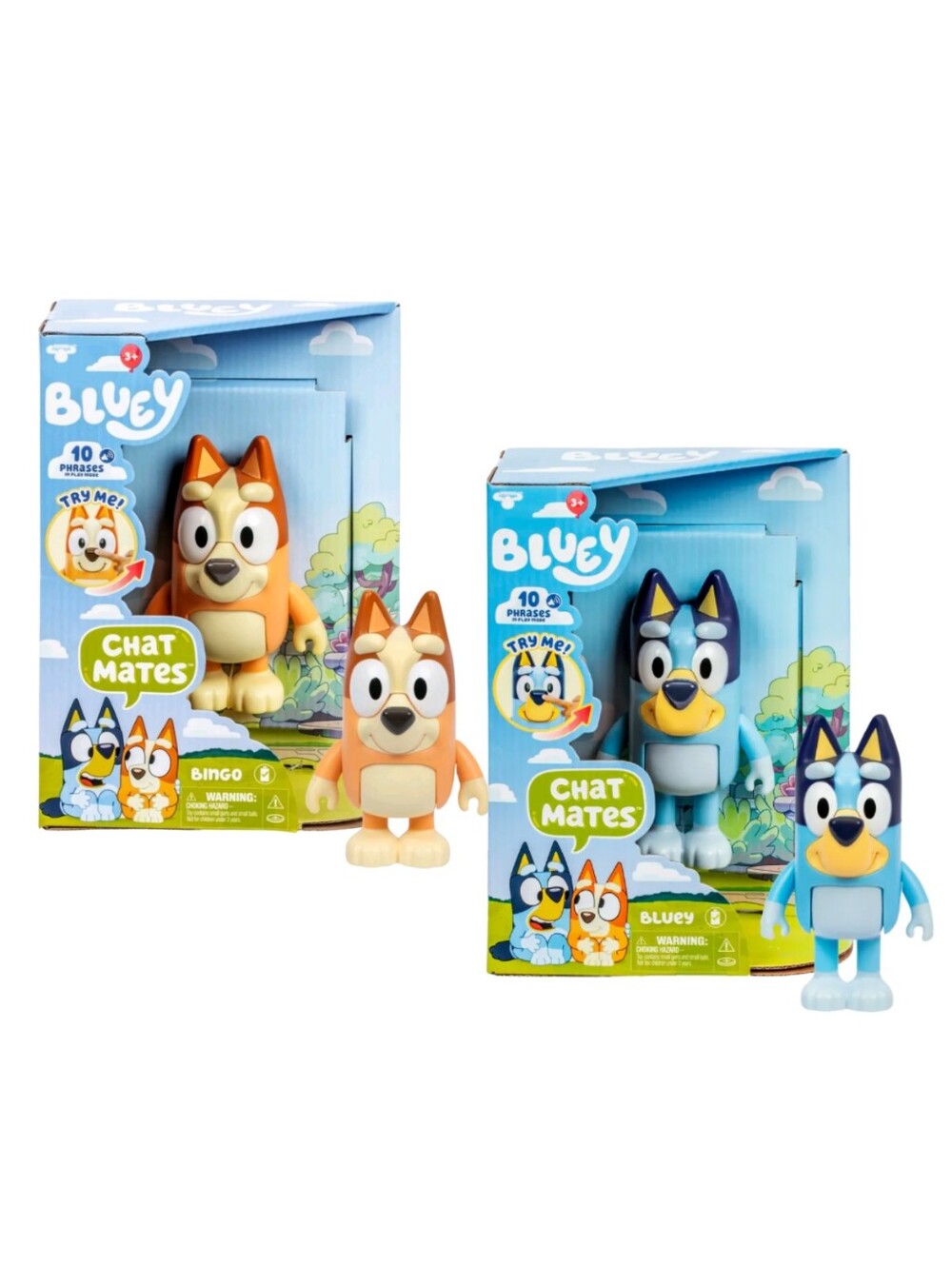 Bluey & Bingo Chat Mates Talking Figures 2 Pc Set NIB